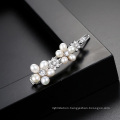 Luxury Freshwater Pearls Flower CZ Bridal Hair Clips Hair Accessories